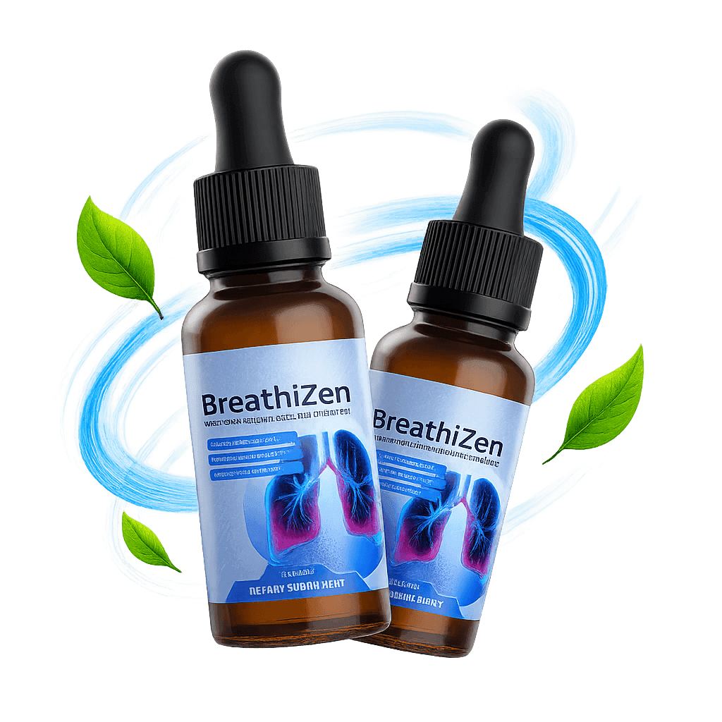 BreathiZen spray bottle — front label, product shot 1 of 5